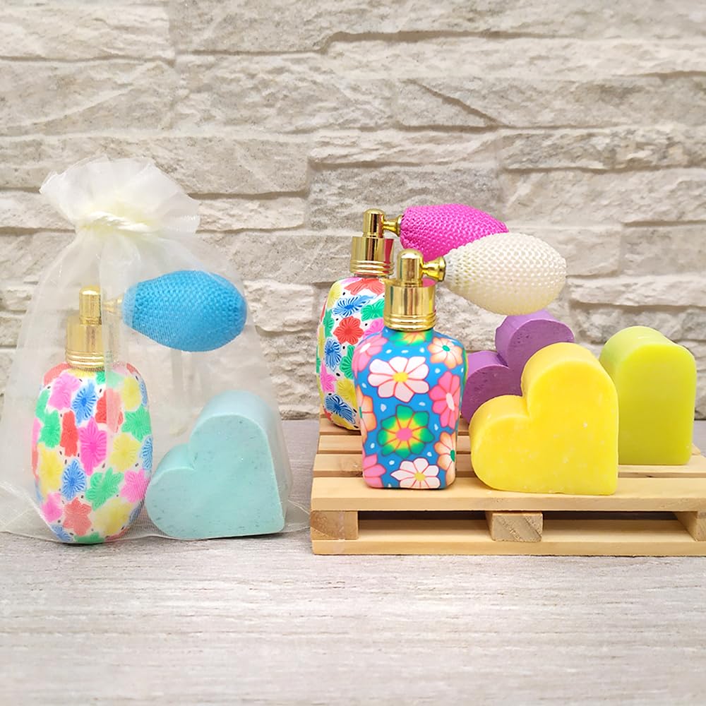 Pack 50 Uds. - Perfumero De Tocador Y Jabón Arómatico En Bolsa De Organza - Regalo Para Eventos - Hecho En España_2