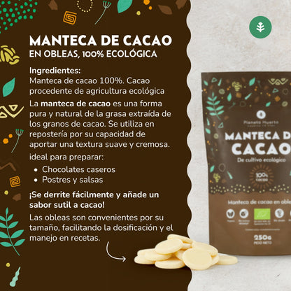 Manteiga de cacau em bolachas ECO Planeta Huerto 250 g