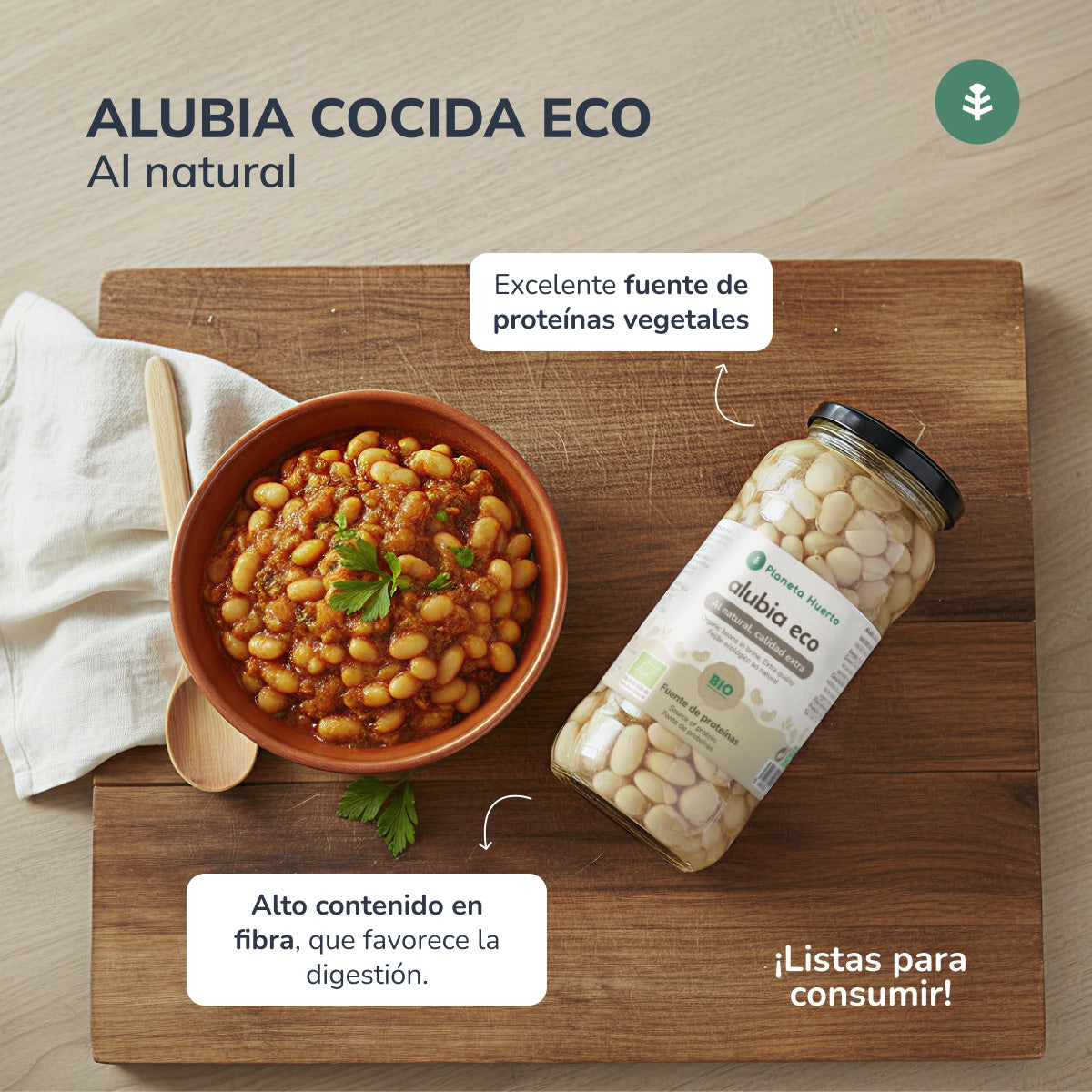 Alubia Cocida ECO Planeta Huerto 580 ml