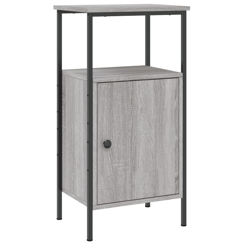Mesitas De Noche 2 Uds Madera Ingeniería Gris Sonoma 41x31x80cm_3