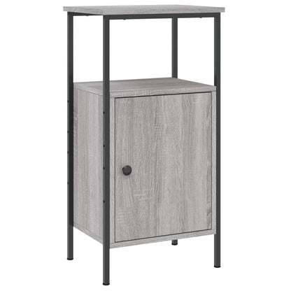 Mesitas De Noche 2 Uds Madera Ingeniería Gris Sonoma 41x31x80cm_3