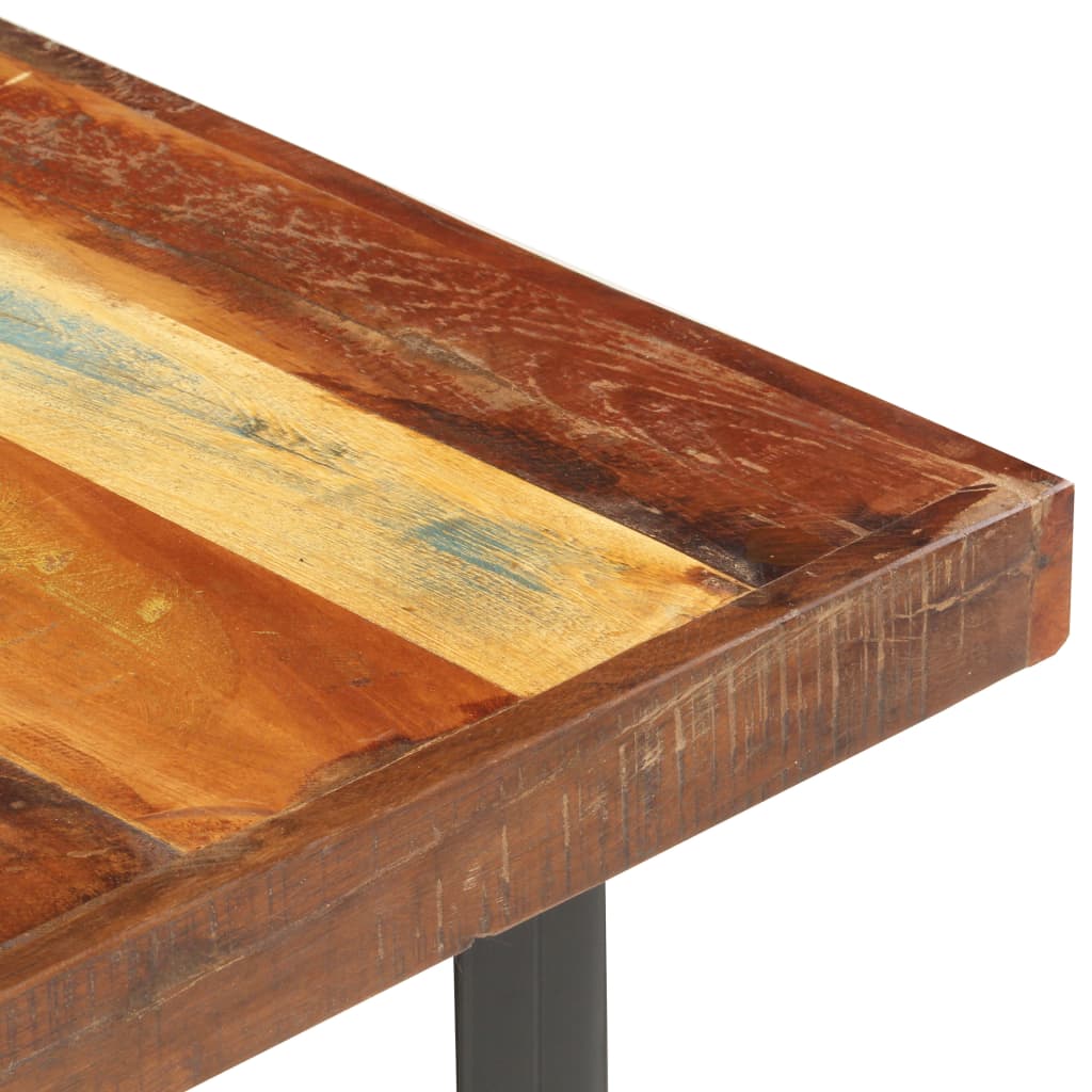 Mesa De Centro De Madera Maciza Reciclada 142x90x42 Cm_2