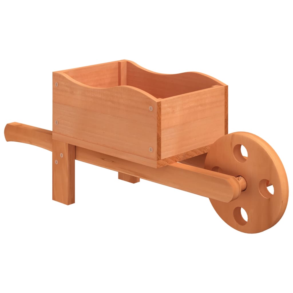 Jardineras Forma De Carretilla 2 Uds Madera Abeto 47x15x19 Cm_3