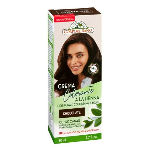 Corpore Sano Chocolate Henna Creme Cobre Cabelo Grisalho 80 ml