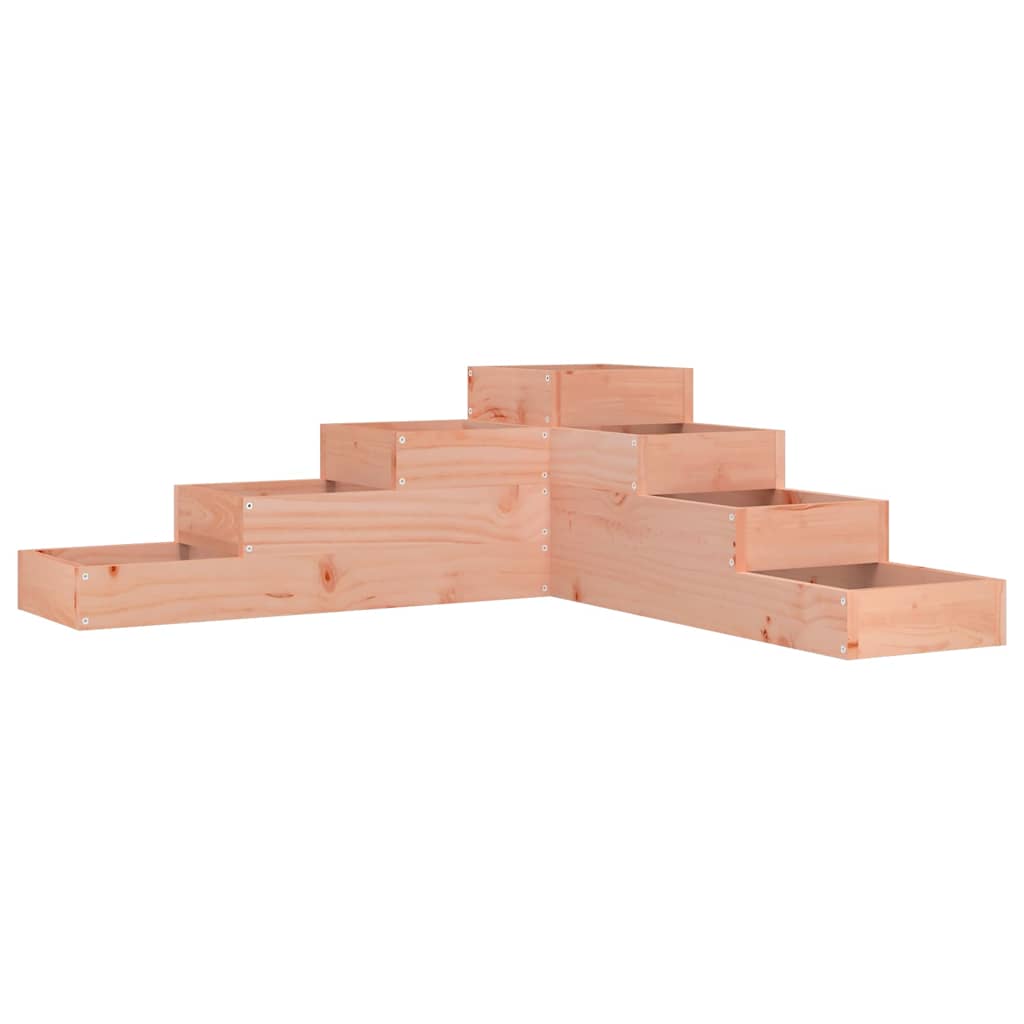 Jardinera De Jardín De 4 Niveles, 106 X 104,5 X 36 Cm, Madera Maciza Douglas_0