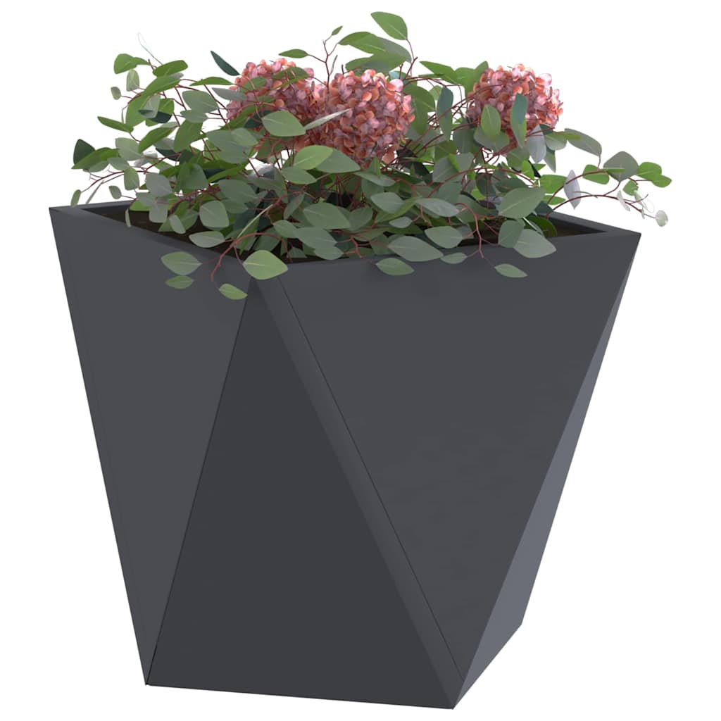 Jardinera 2 Uds. Antracita 30 X 30 X 30 Cm Acero_2