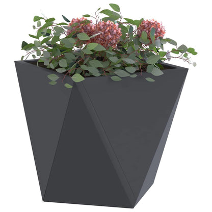 Jardinera 2 Uds. Antracita 30 X 30 X 30 Cm Acero_2