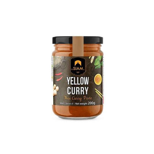 Pasta de caril amarelo Desiam, frasco de vidro de 200g