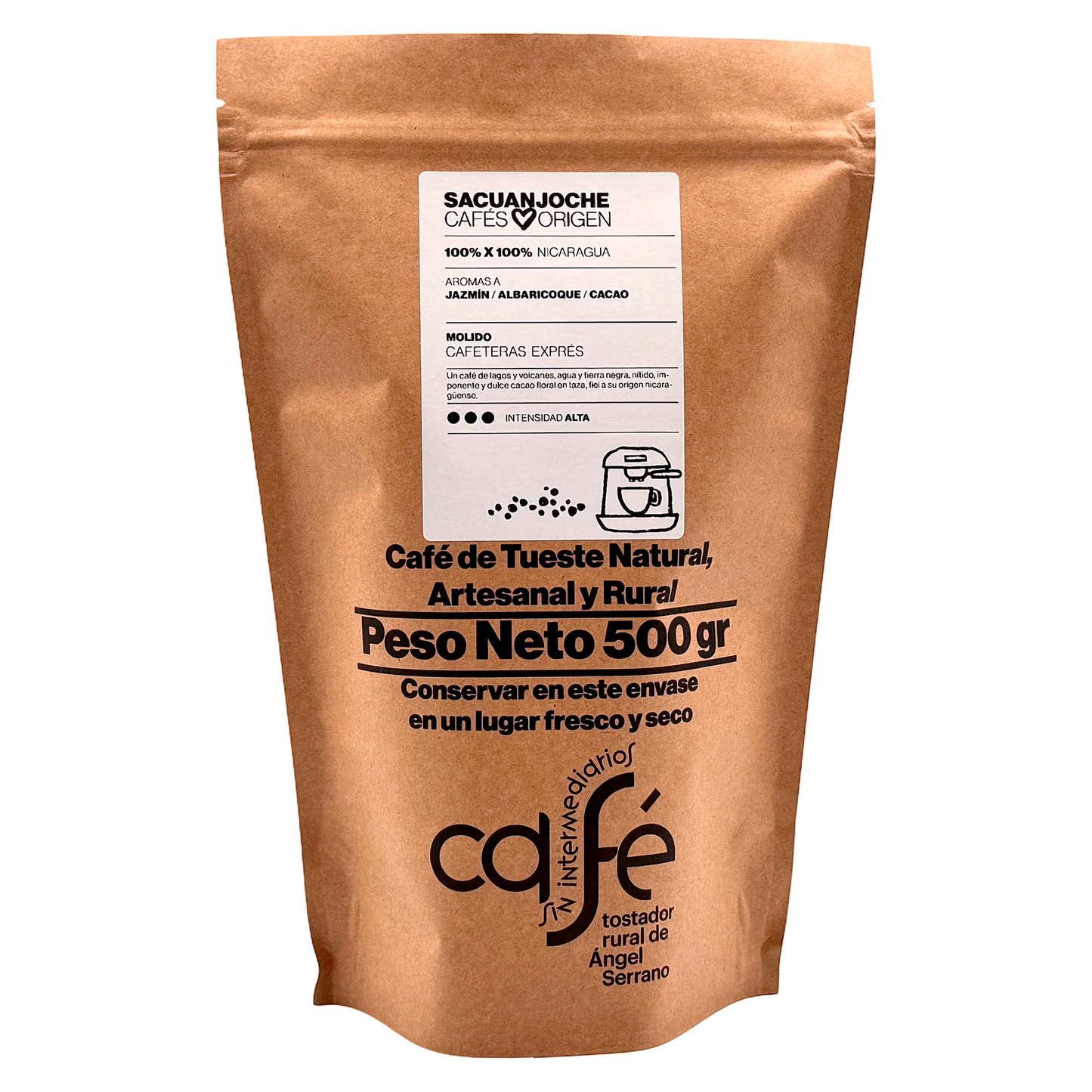 Cafe Sin Intermediarios Café Nicaragua Sacuanjoche Molido Espresso 500 G_0