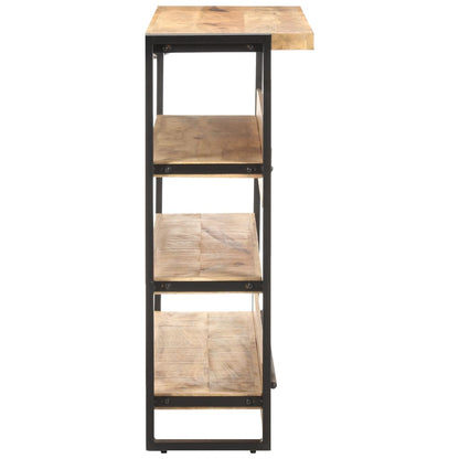 Mesa De Bar Madera Maciza De Mango Rugosa 120x40x101 Cm_1