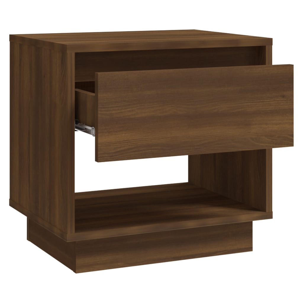 Mesitas Noche 2 Uds Madera Ingeniería Marrón Roble 45x34x44 Cm_4