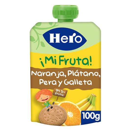 Hero Laranja Banana Pera Cookie Tigela de Iogurte 100g