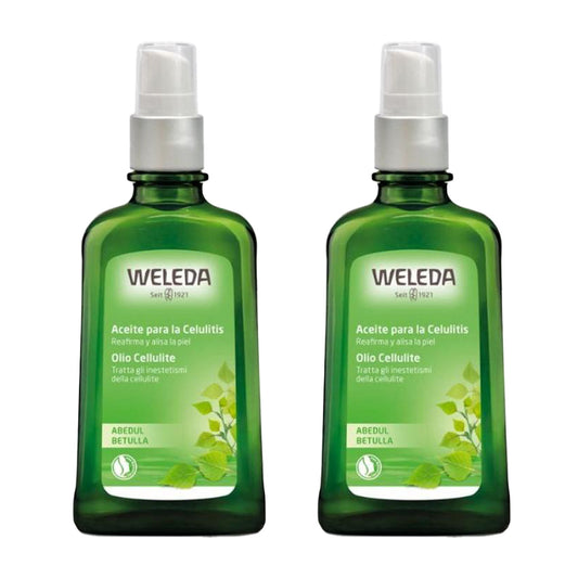 Embalagem de 2 Óleos Anticelulíticos de Bétula Weleda 100ml