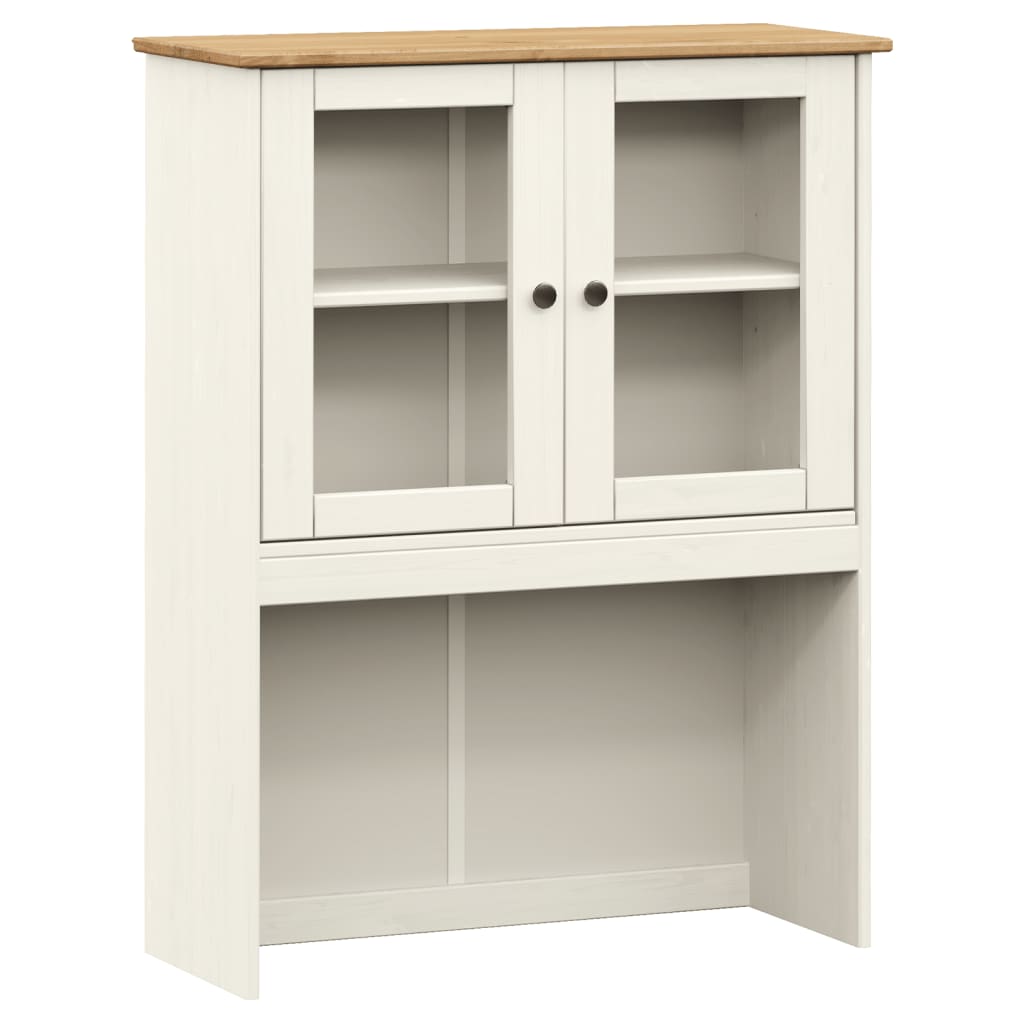Armario Superior Tocador Vigo Madera Pino Blanco 78x30x100 Cm / Vetonek_5