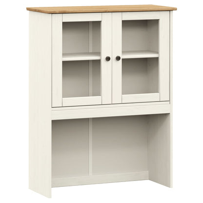 Armario Superior Tocador Vigo Madera Pino Blanco 78x30x100 Cm / Vetonek_5