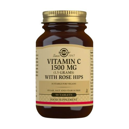 Vitamina C de Rosa Mosqueta com Rosa Mosqueta 1500 mg, 90 comprimidos
