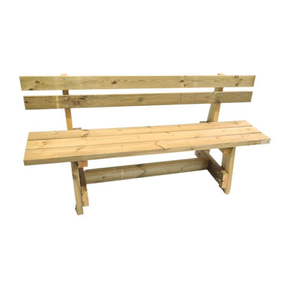 Banco De Madera Con Respaldo Masgames Vic._1