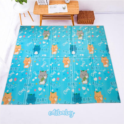 Alfombra Bebe, 1.5cm Grosor, Diseño Infantil, 200 X 180 Cm, Acolchada De Xpe, Reversible_5