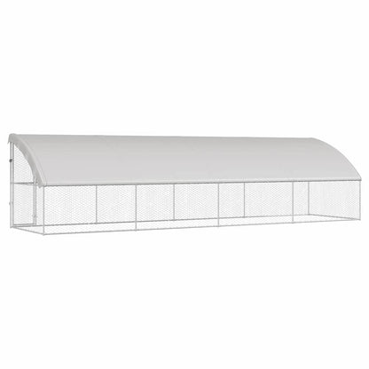 Refugio Para Perros 4 Pcs Plateado 8 X 2 X 2 M_5