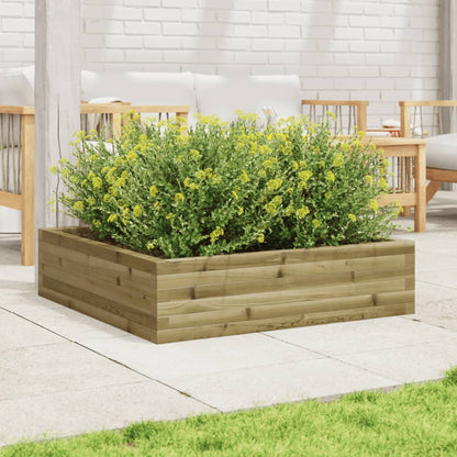 Jardinera De Madera De Pino Impregnada 90x90x23 Cm_2