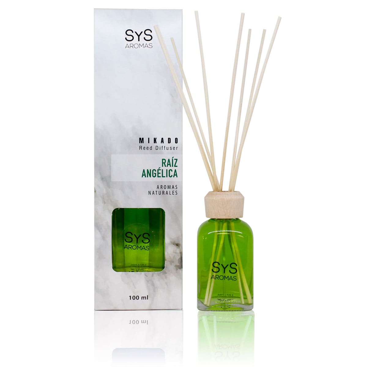 Estuche Ambientador Mikado Raíz de Angélica 100 ml | Difusor de Varillas | Fragancia Herbal y Elegante_0