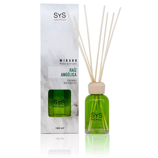 Estuche Ambientador Mikado Raíz de Angélica 100 ml | Difusor de Varillas | Fragancia Herbal y Elegante_0