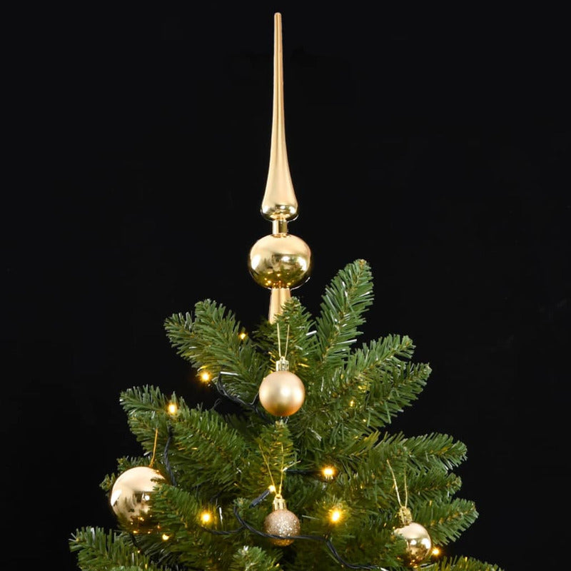 Vidaxl Árbol De Navidad Artificial Con Bisagras 300 Led Y Bolas 270 Cm_1