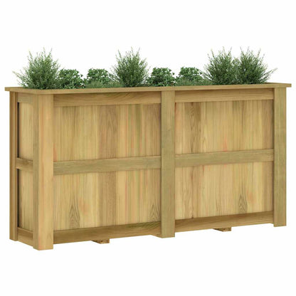 Arriate De Madera De Pino Impregnada 196x50x100 Cm_3