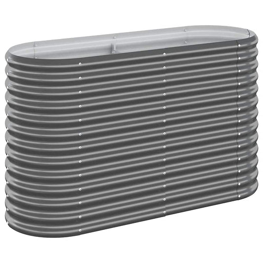 Jardinera Arriate Acero Galvanizado Antracita 114x40x68 Cm_0