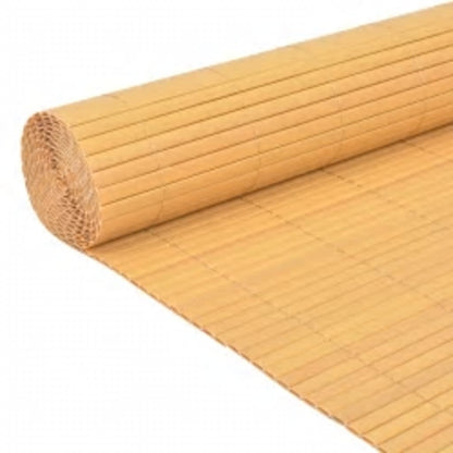 Valla De Jardín De Doble Cara Amarilla 110x300 Cm / Vetonek_3