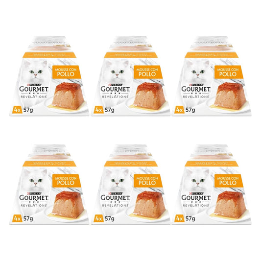 Embalagem de 6 x Mousse de Frango GOURMET REVELATIONS (4x57g)
