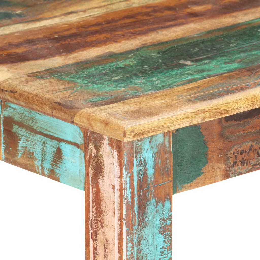 Mesa De Comedor De Madera Maciza Reciclada 140x70x76 Cm_3