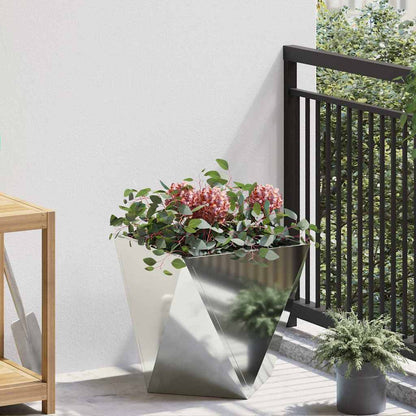 Jardinera Plateado 40 X 40 X 40 Cm Acero Galvanizado_1