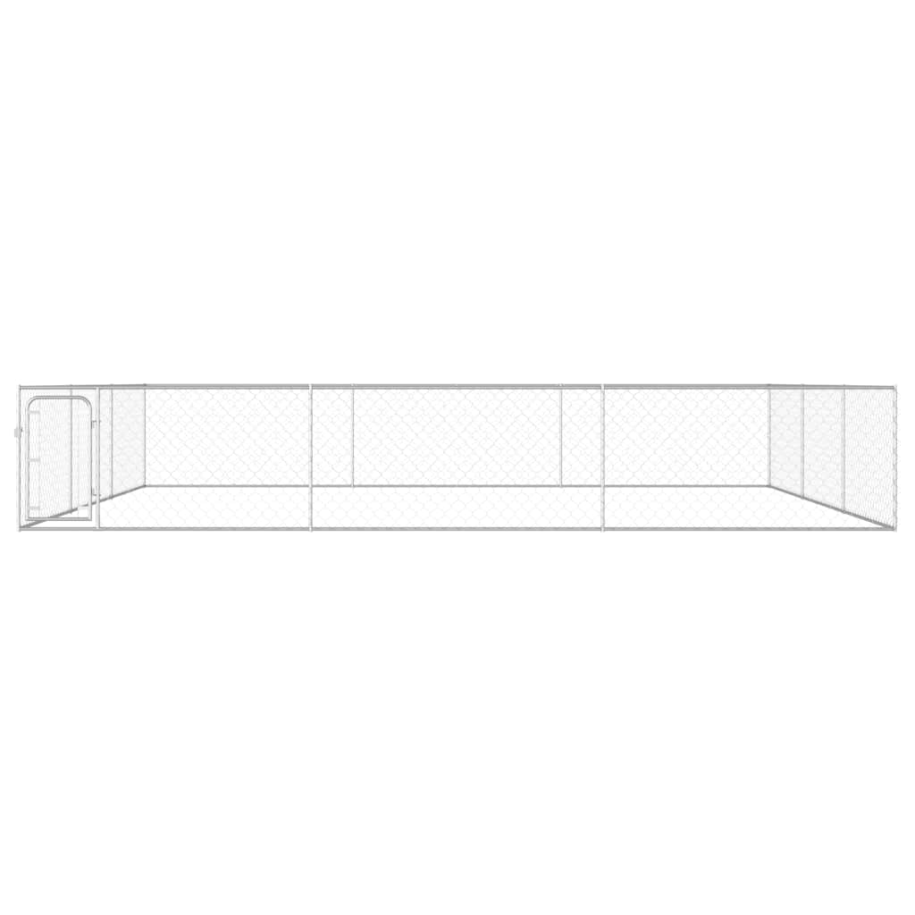 Perrera De Exterior De Acero Galvanizado 6x6x1 M_2