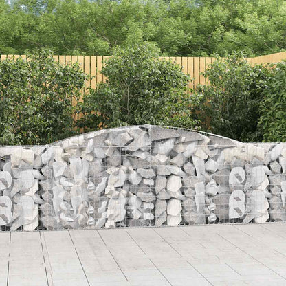 Cestas De Gaviones 20 Uds Forma De Arco Hierro 400x30x80/100 Cm_1