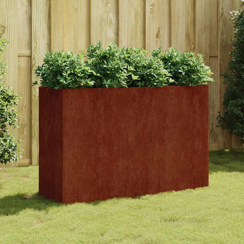 Jardinera Acero Corten 120x40x80 Cm_1