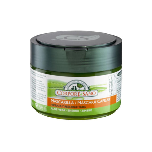 Máscara capilar reparadora com aloé vera e extrato de zimbro, Corpore Sano 250 ml