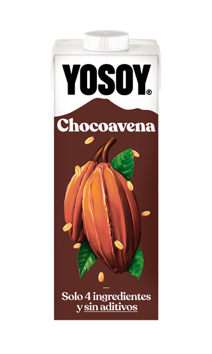 Pack de 6 bebidas de aveia e chocolate Yosoy 1L