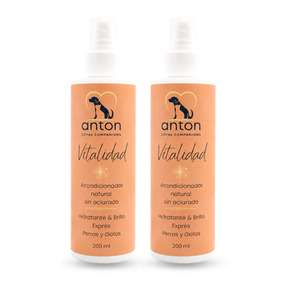 Acondicionador sin aclarado para el cuidado del pelaje de perros y gatos – Pack 2 x 200 ml_0