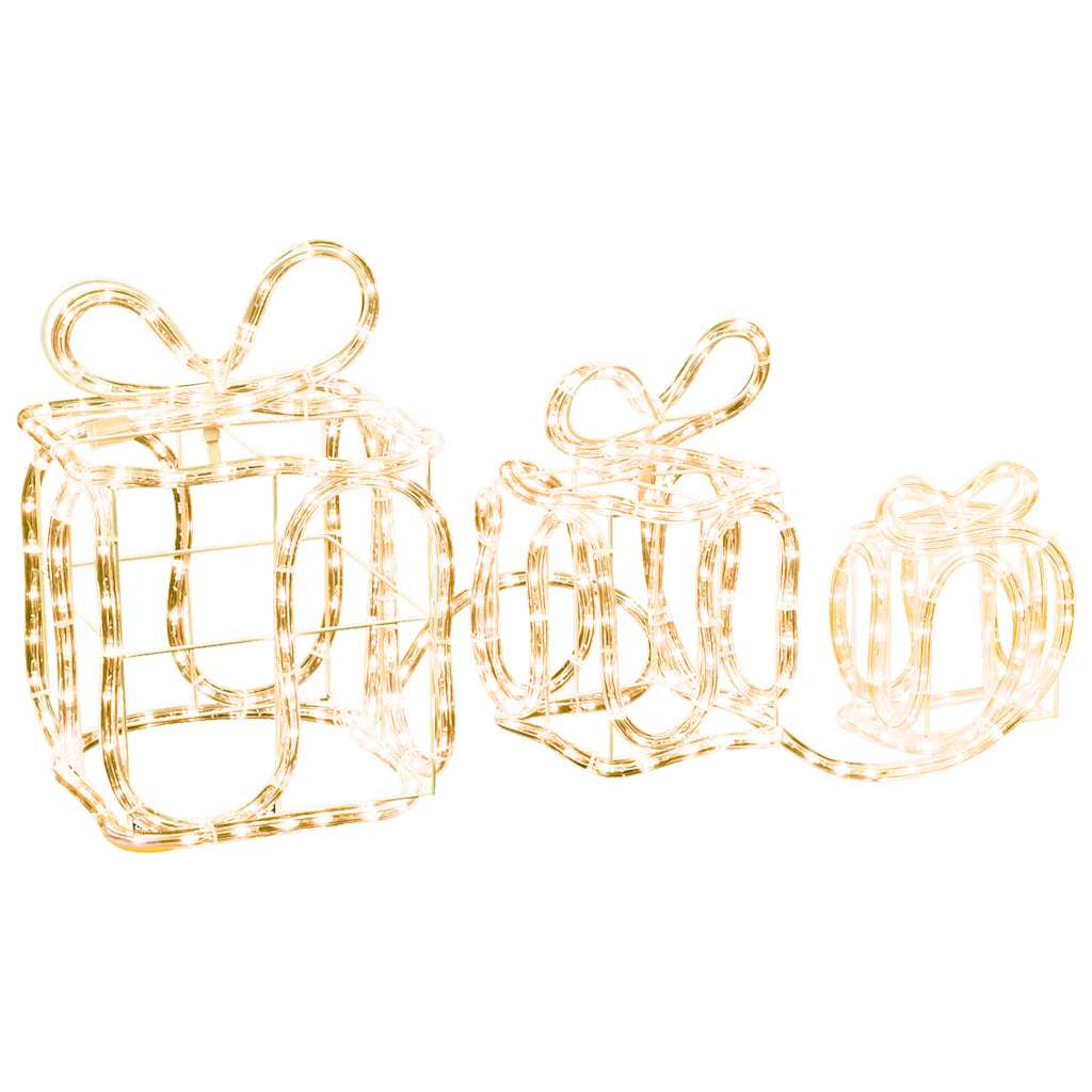 Vidaxl Cajas De Regalo Adorno Navideño 180 Led Interior Y Exterior_0