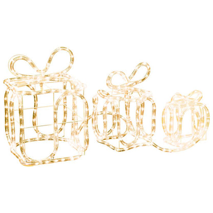Vidaxl Cajas De Regalo Adorno Navideño 180 Led Interior Y Exterior_0