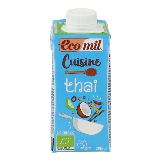Creme Vegetal Ecomil Coco Thai Organic Cuisine, 200 ml