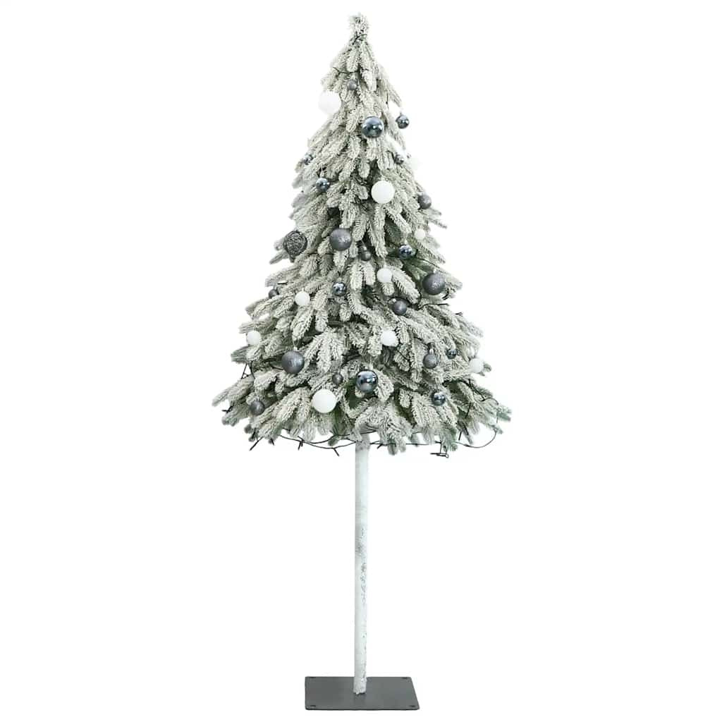 Vidaxl Árbol De Navidad Artificial Con 150 Leds Bolas Y Nieve 150 Cm_3
