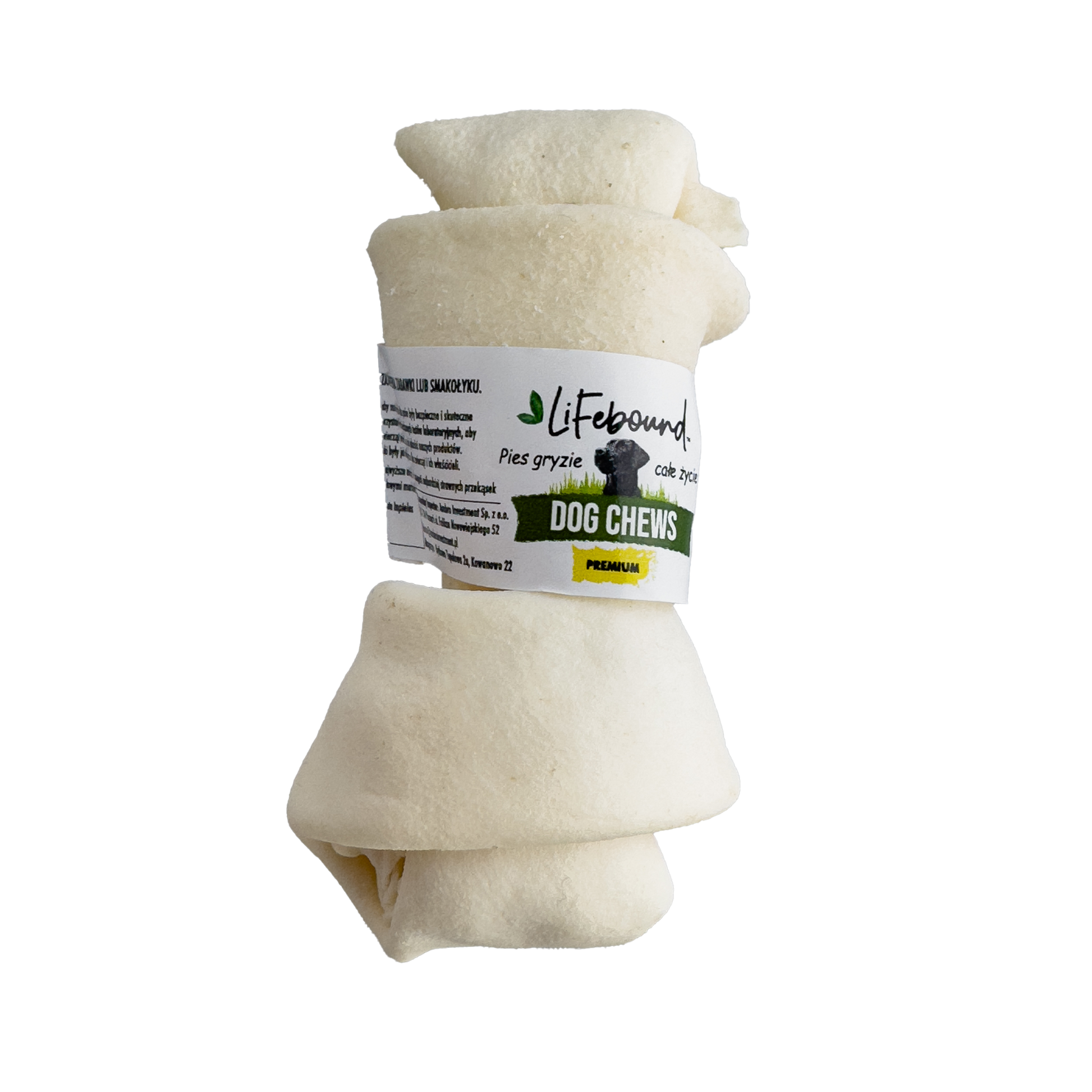 Lifebound - Hueso Masticable Natural Para Perros De Piel De Ternera En Forma De Hueso Sabor Natural - 10 Pzas - S_0