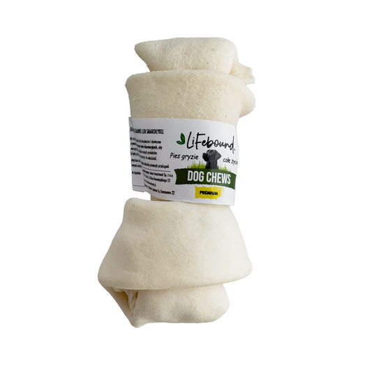 Lifebound - Hueso Masticable Natural Para Perros De Piel De Ternera En Forma De Hueso Sabor Natural - 10 Pzas - S_0
