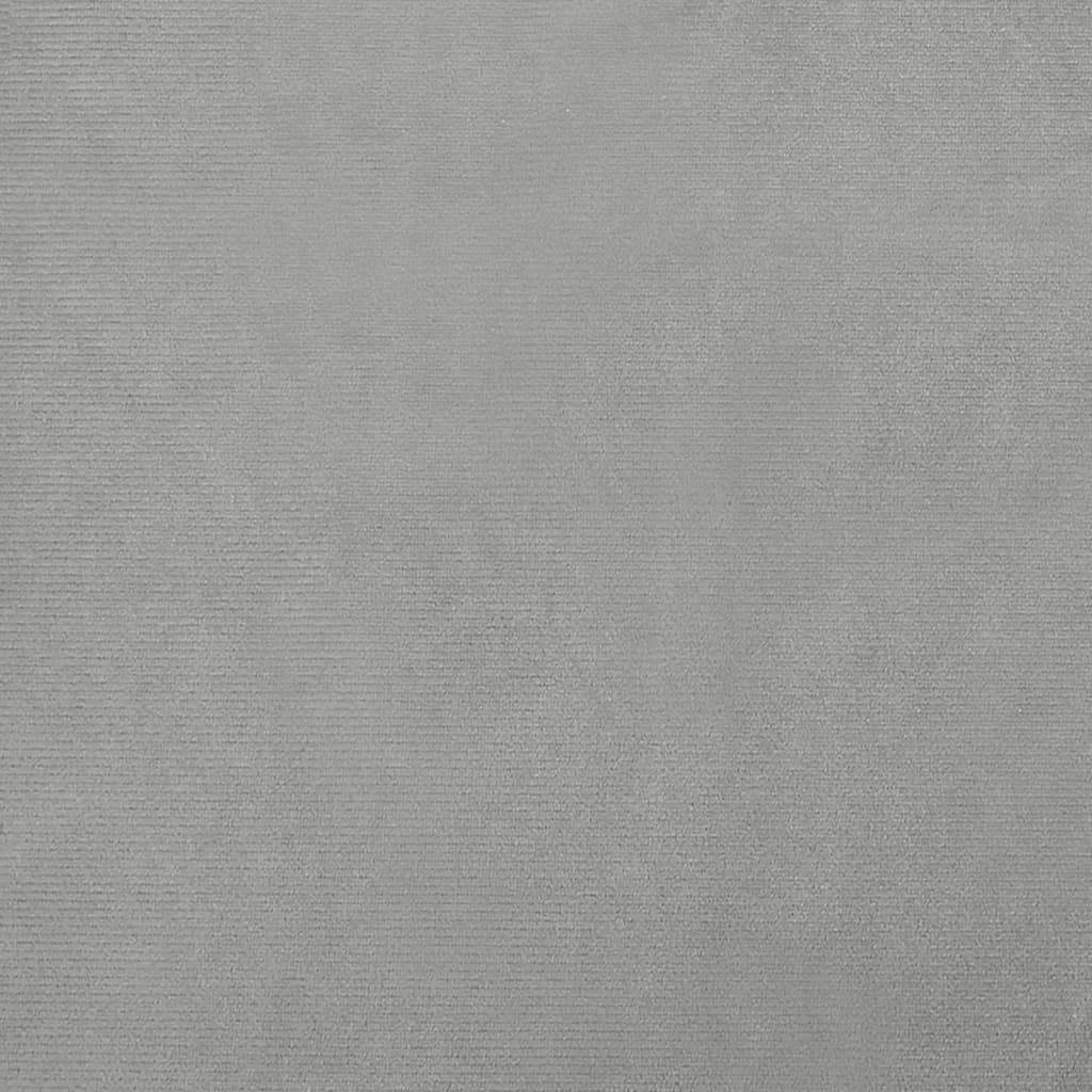 Cama Para Perros De Terciopelo Gris Claro 70x45x26,5 Cm / Vetonek_3