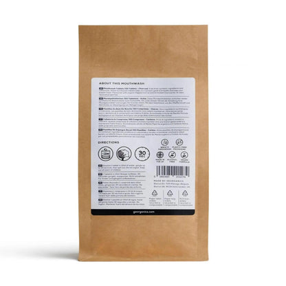 Recargas de pastilhas para colutório com carvão, Georganics, 720 unidades