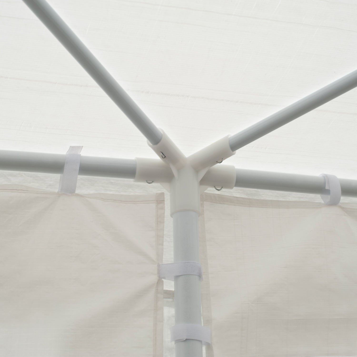 Outsunny Carpa Jardín 6x3x2,5 M Con 4 Paredes Laterales 2 Ventanas Blanco_3