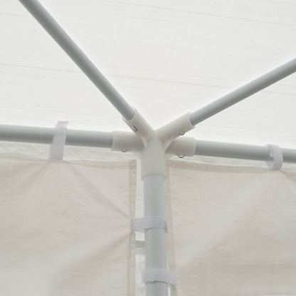 Outsunny Carpa Jardín 6x3x2,5 M Con 4 Paredes Laterales 2 Ventanas Blanco_3