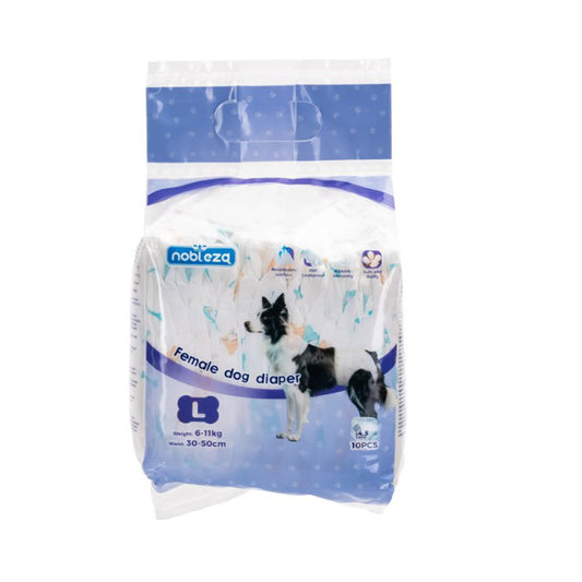 Fraldas Nobleza para Cães Fêmeas L 10 unidades